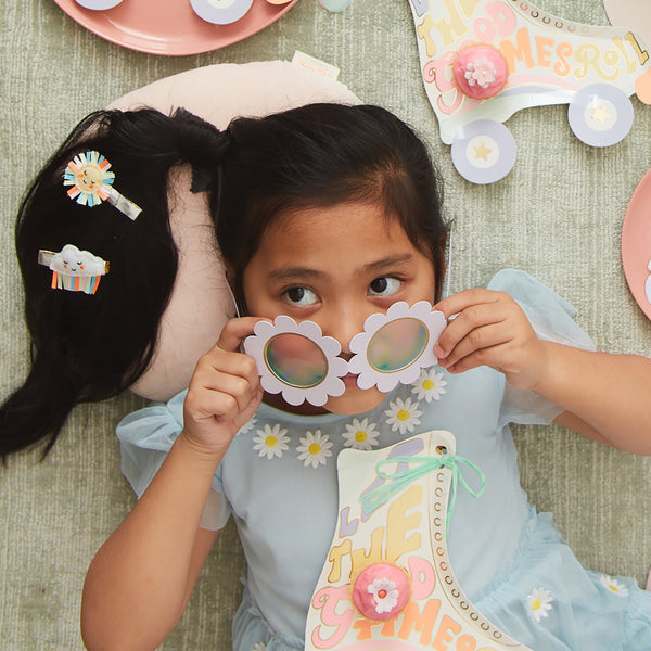 Rainbow Sun & Cloud Hair Clips Image2