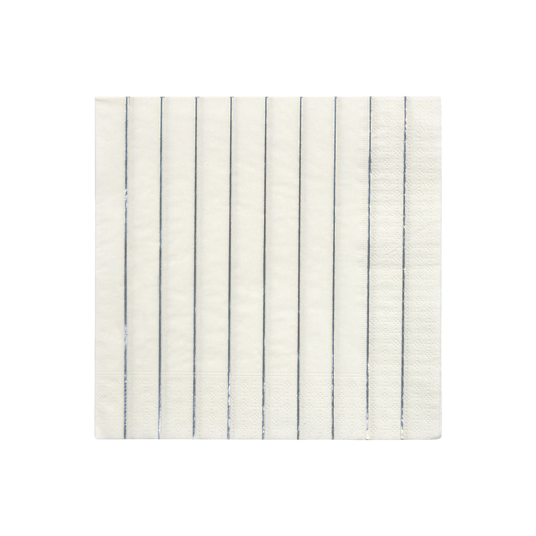 Silver Stripe Large Napkins