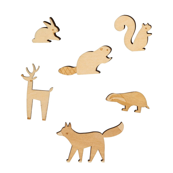 Our woodland animal crackers, with wooden animal gifts, a joke, and a party hat inside ,are really special. Image2