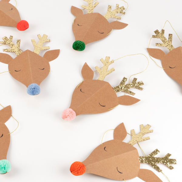 Our reindeer hats make excellent party hats for kids, and fun party hats for adults. Image2