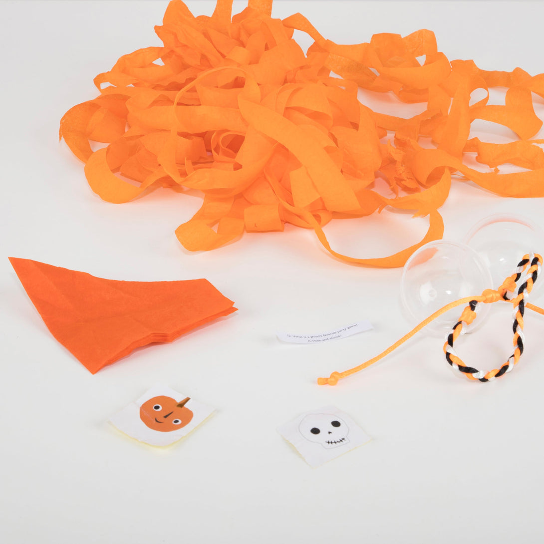 These surprise balls, in the shape of pumpkins, make the perfect Halloween gifts for kids.