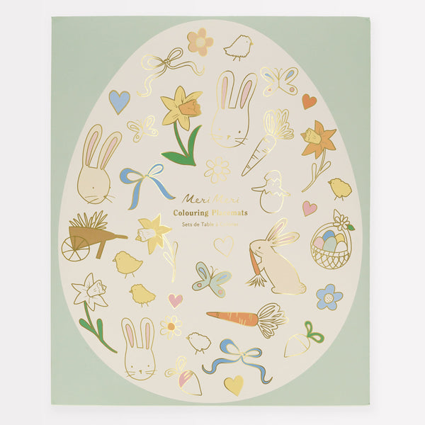If you're looking for colouring fun for Easter, you'll love our kids placemats.
