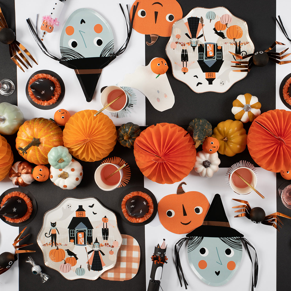 Make a kids Halloween party look amazing with our 3D witch paper plates.
