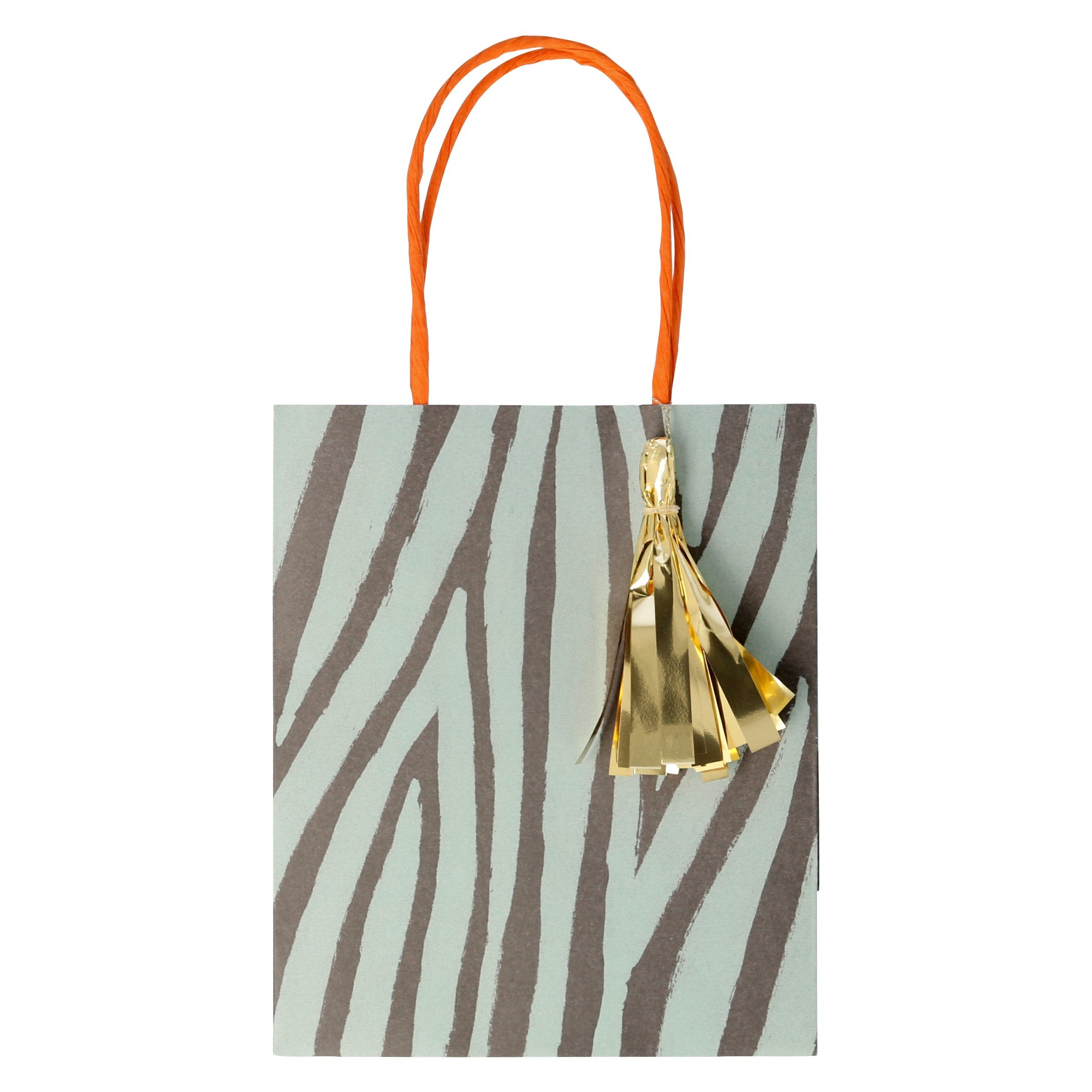 Our party favor bags, with animal prints, are perfect for a safari theme party