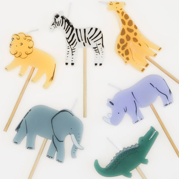 If you're looking for brightly coloured birthday candles you'll love our animal candles including an elephant candle. Image2