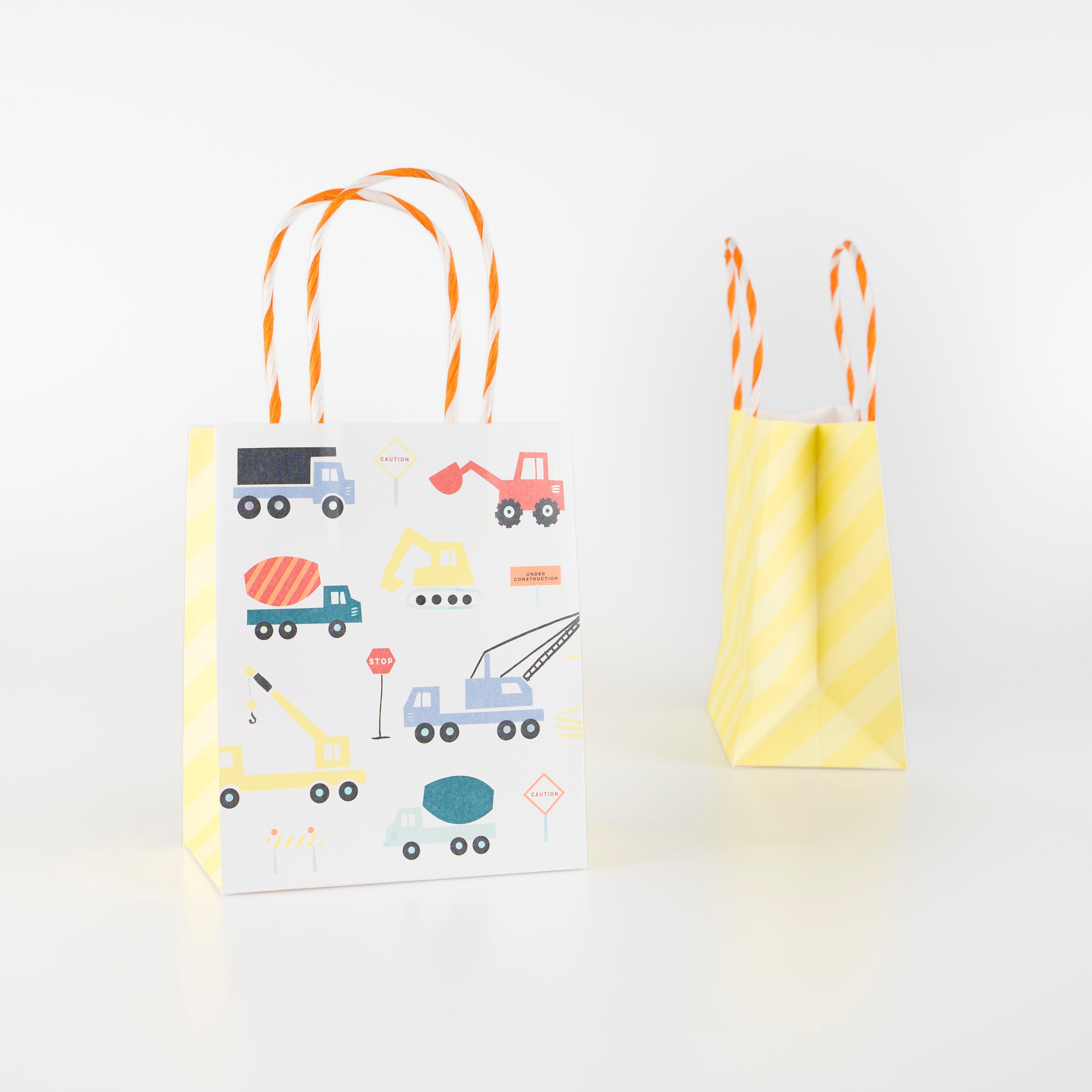 Our gift bags are perfect for a construction theme party.