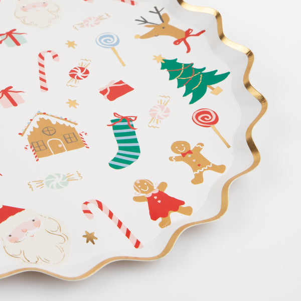 Our paper plates, with Christmas icons, are ideal to add to your Christmas party supplies. Image2