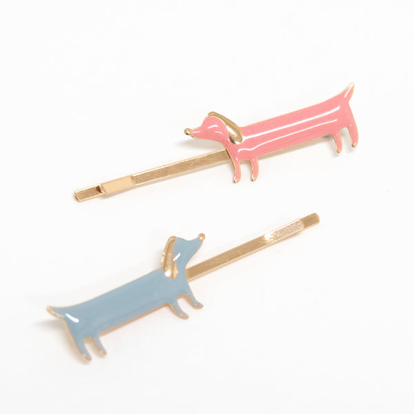 Our colourful sausage dog hair slides are on trend hair accessories for kids. Image2