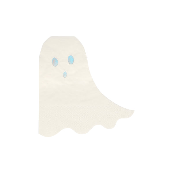 If you're looking for Halloween party ideas then you'll love these napkins with ghosts and shining holographic foil.