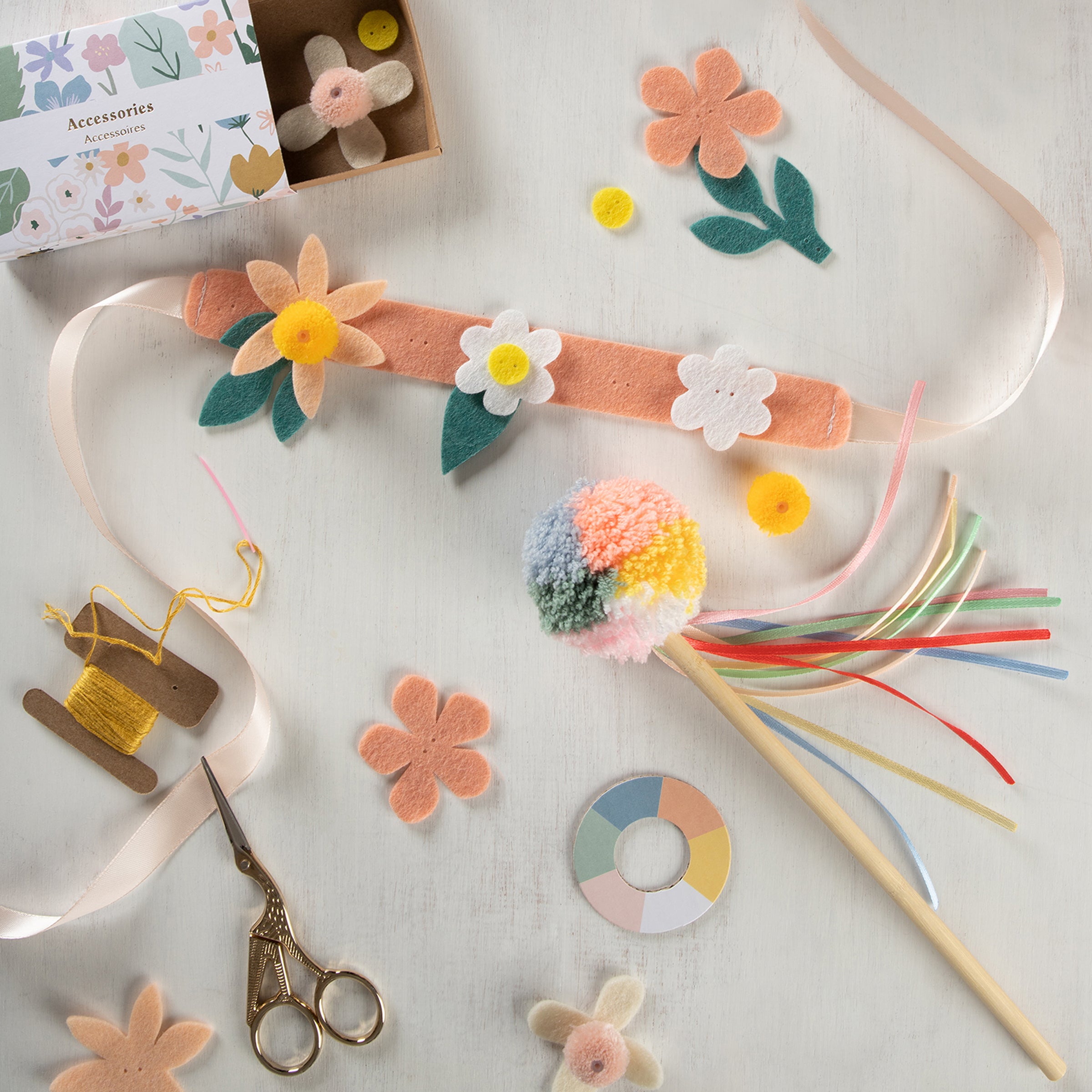 Our fabulous felt crown and fairy wand kit are perfect to wear to a fairy party.