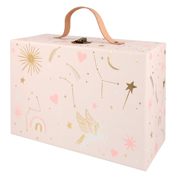 This advent calendar is a mini suitcase filled with kids hair accessories. Image5