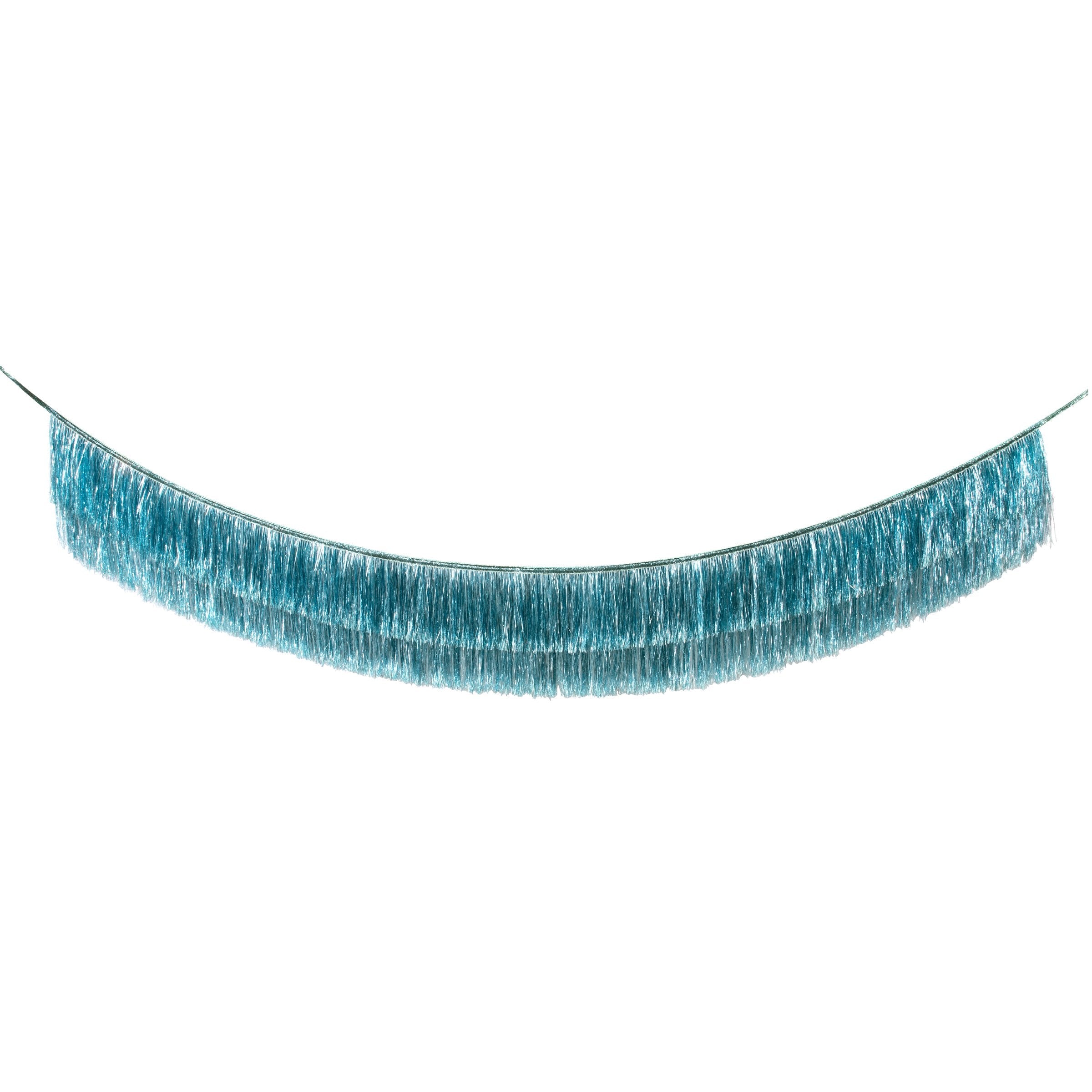 Our long tinsel garland is perfect to add a touch of shimmering blue to any party.