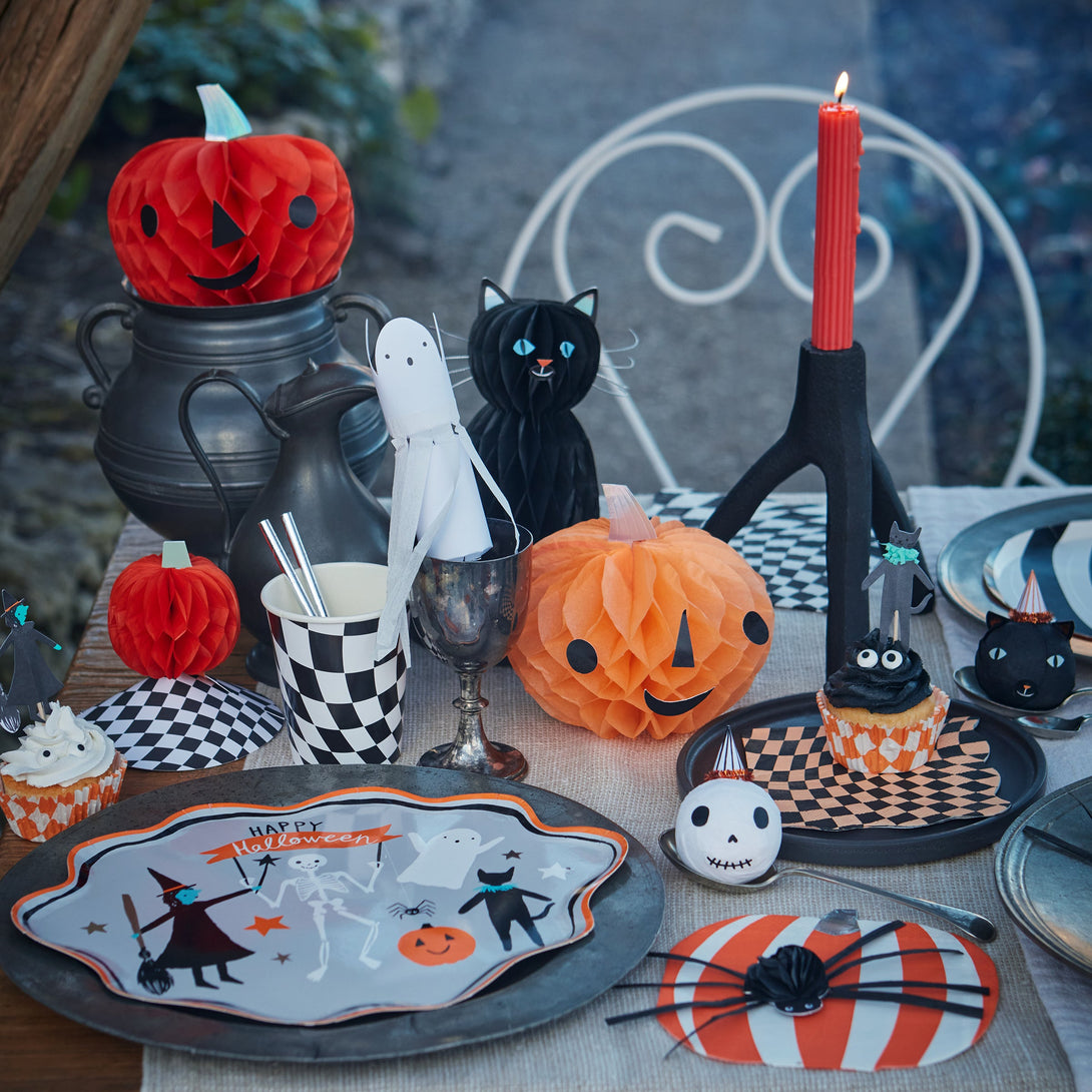 Our large paper plates are perfect to add to your Halloween party supplies.