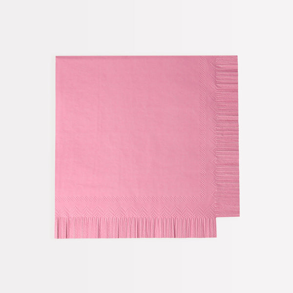 Our party napkins, in bright colours, add a decorative touch to your birthday party table. Image1