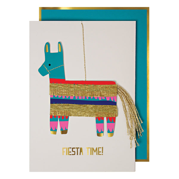 Pinata Fiesta Birthday Card