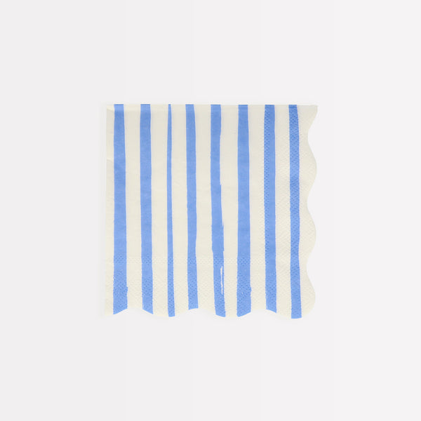 Our paper napkins, with bright stripes, are the perfect scalloped napkins for special events. Image9