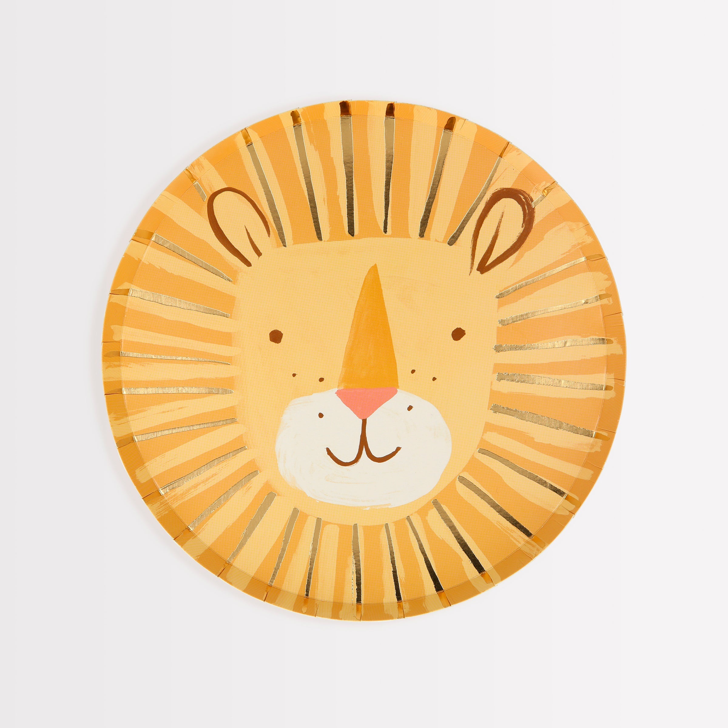 Our party plates, shaped like a lion, are fabulous for a animal party.