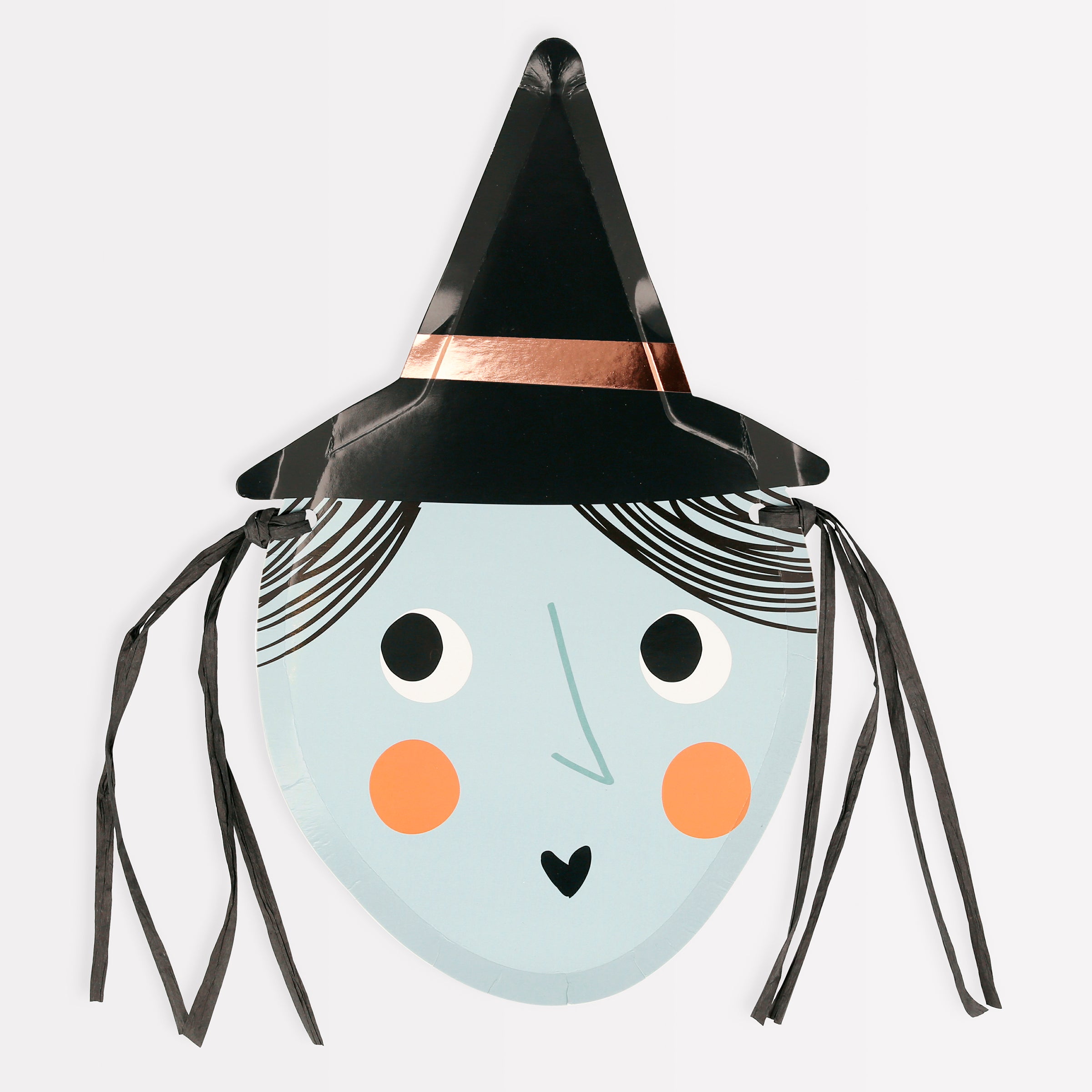 Make a kids Halloween party look amazing with our 3D witch paper plates.