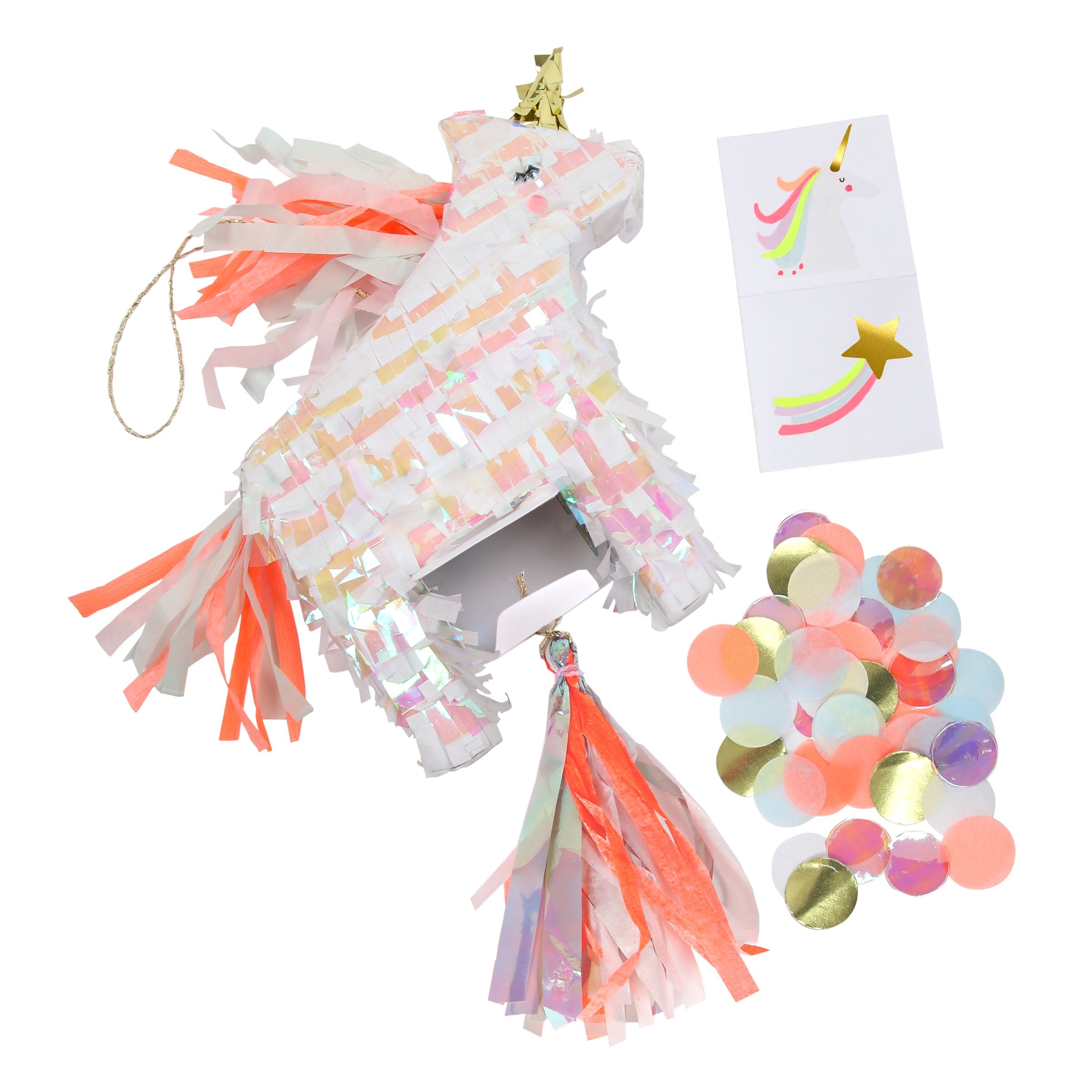 They are made with neon tassels and gold foil detail, and have 2 temporary tattoos and confetti inside.