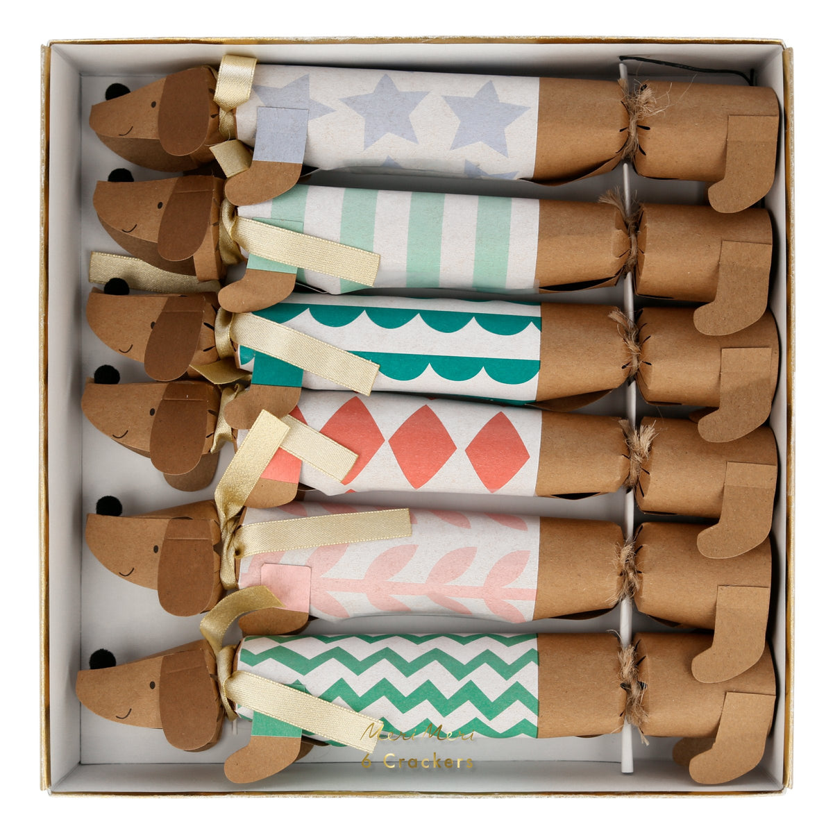 Sausage Dog Medium Crackers (x 6)