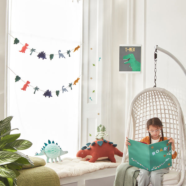 Bruce the stegosaurus toy is a fabulous kid's soft toy crafted from knitted organic cotton. Image3