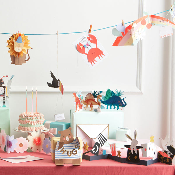 Crab With Bunting Birthday Card Image2