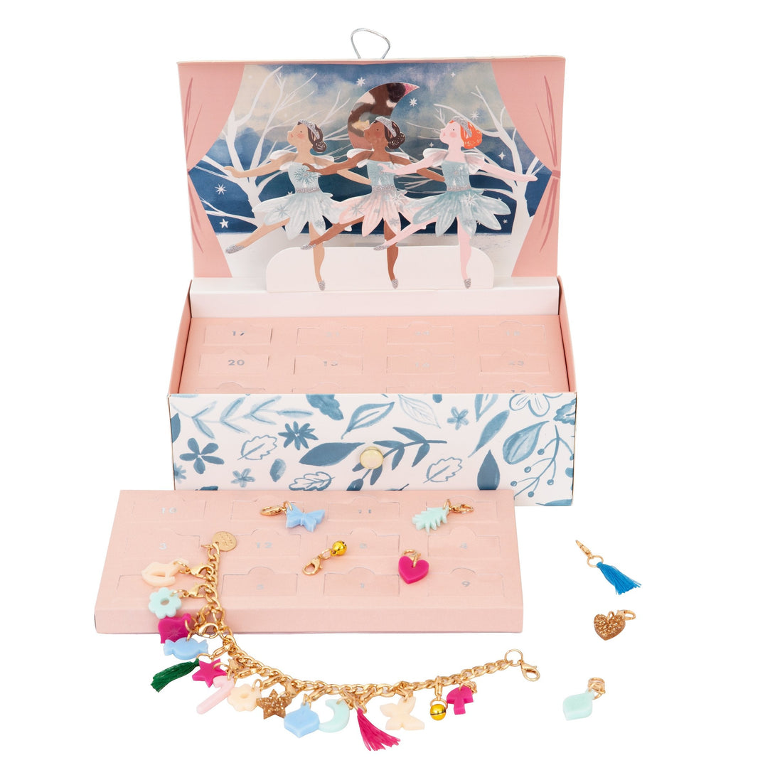 This advent calendar is the perfect Christmas gift for girls, with a ballerina suitcase and pretty bracelet.