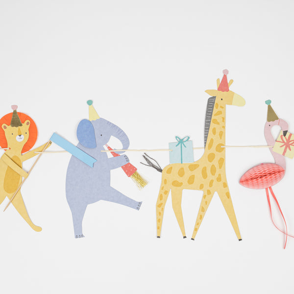 Our paper garland features animals with fun embellishments. Image4