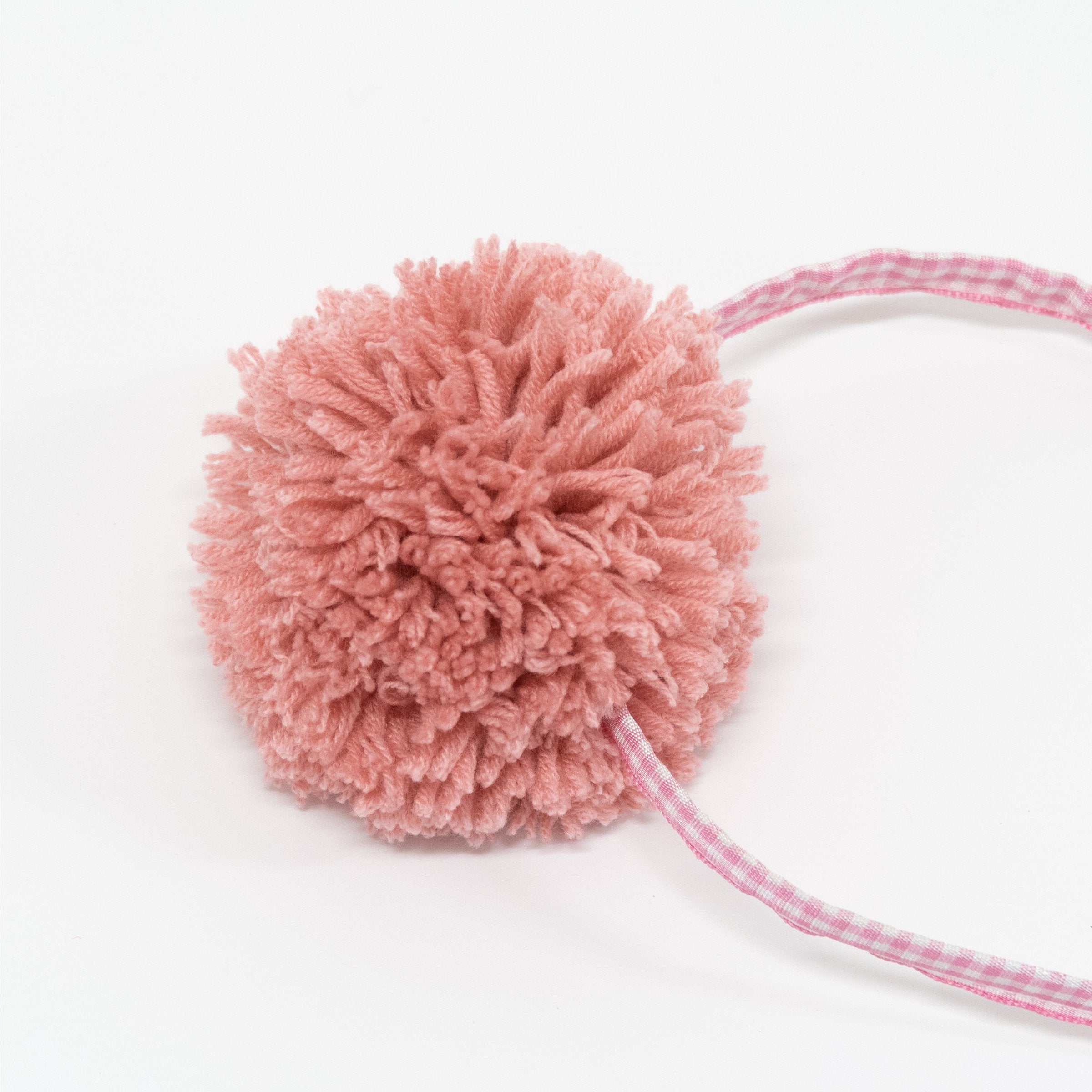 Pink Pompom Headband