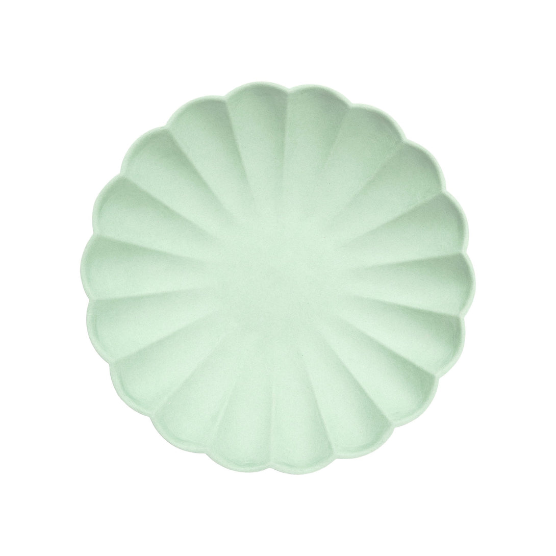 Small Mint Sorbet Compostable Plates