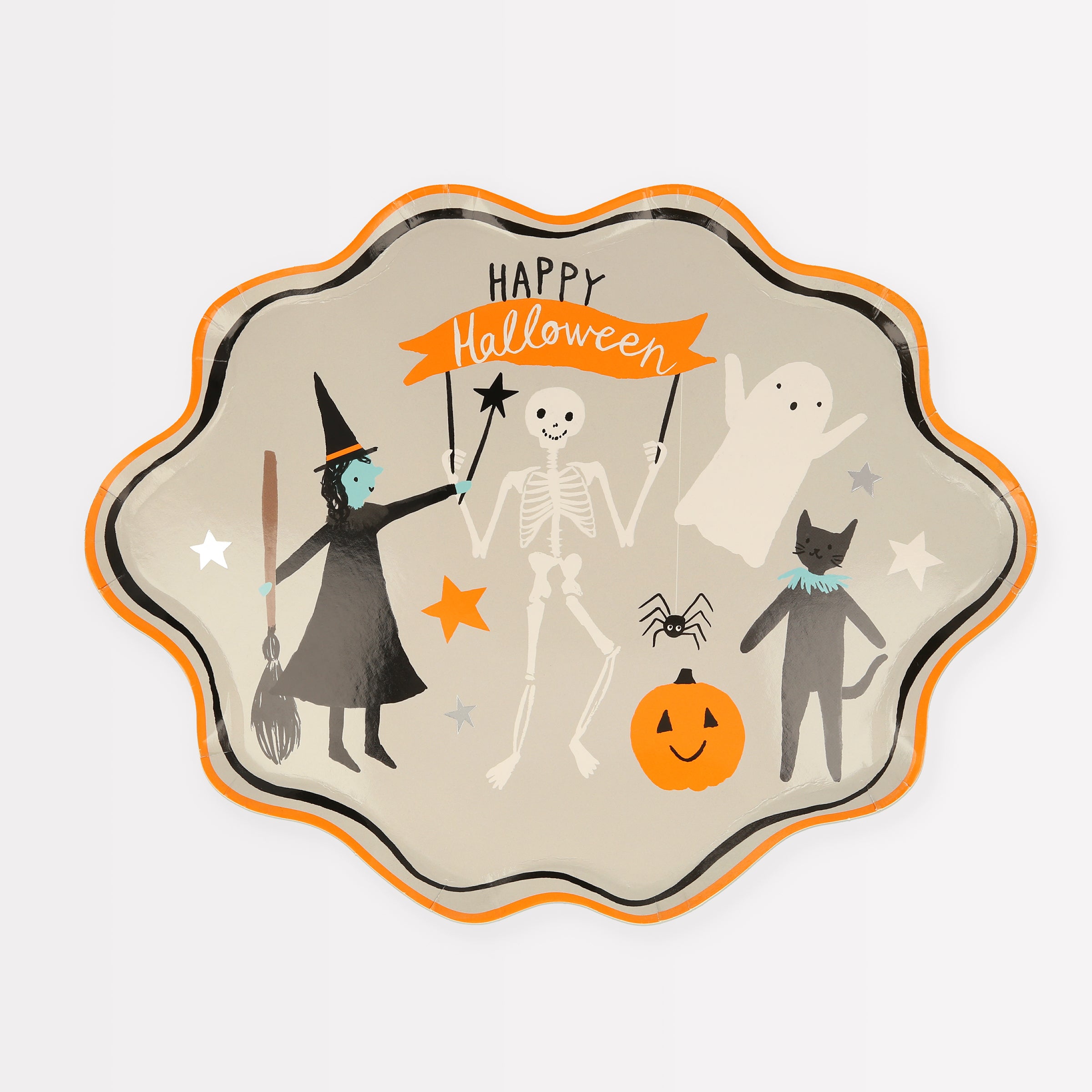 Our large paper plates are perfect to add to your Halloween party supplies.
