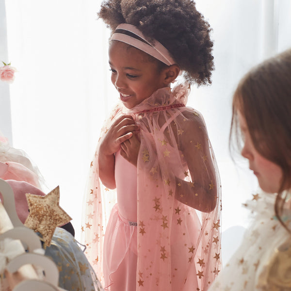 Pink Tulle Star Cape Image7