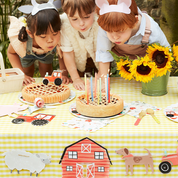 These bright neon candles, with a twisted effect, will look on your party cake. Image2