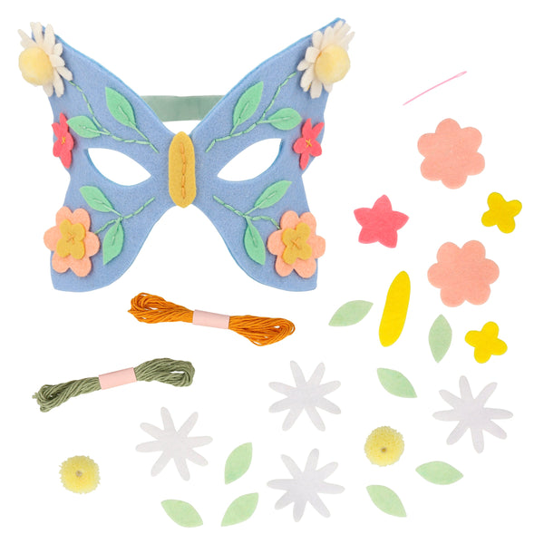 Flower Embroidery Butterfly Mask Kit Image4