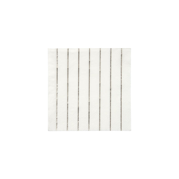 Silver Stripe Small Napkins