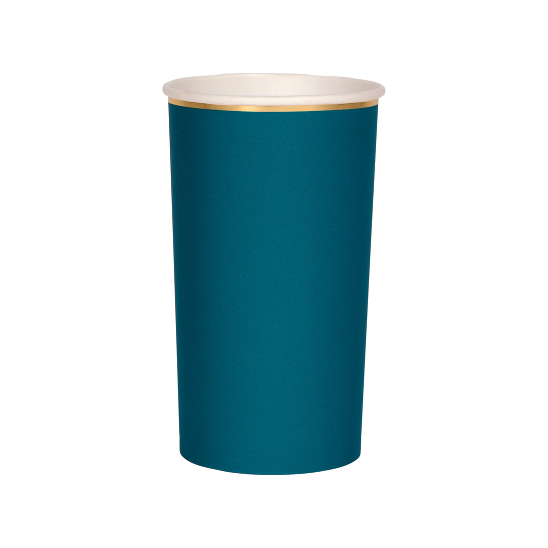 Dark Teal Highball Cups