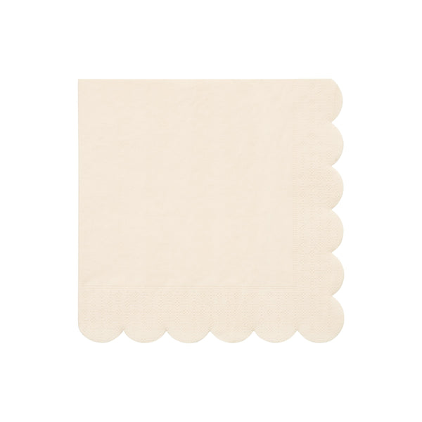 Large Cream Paper Napkins