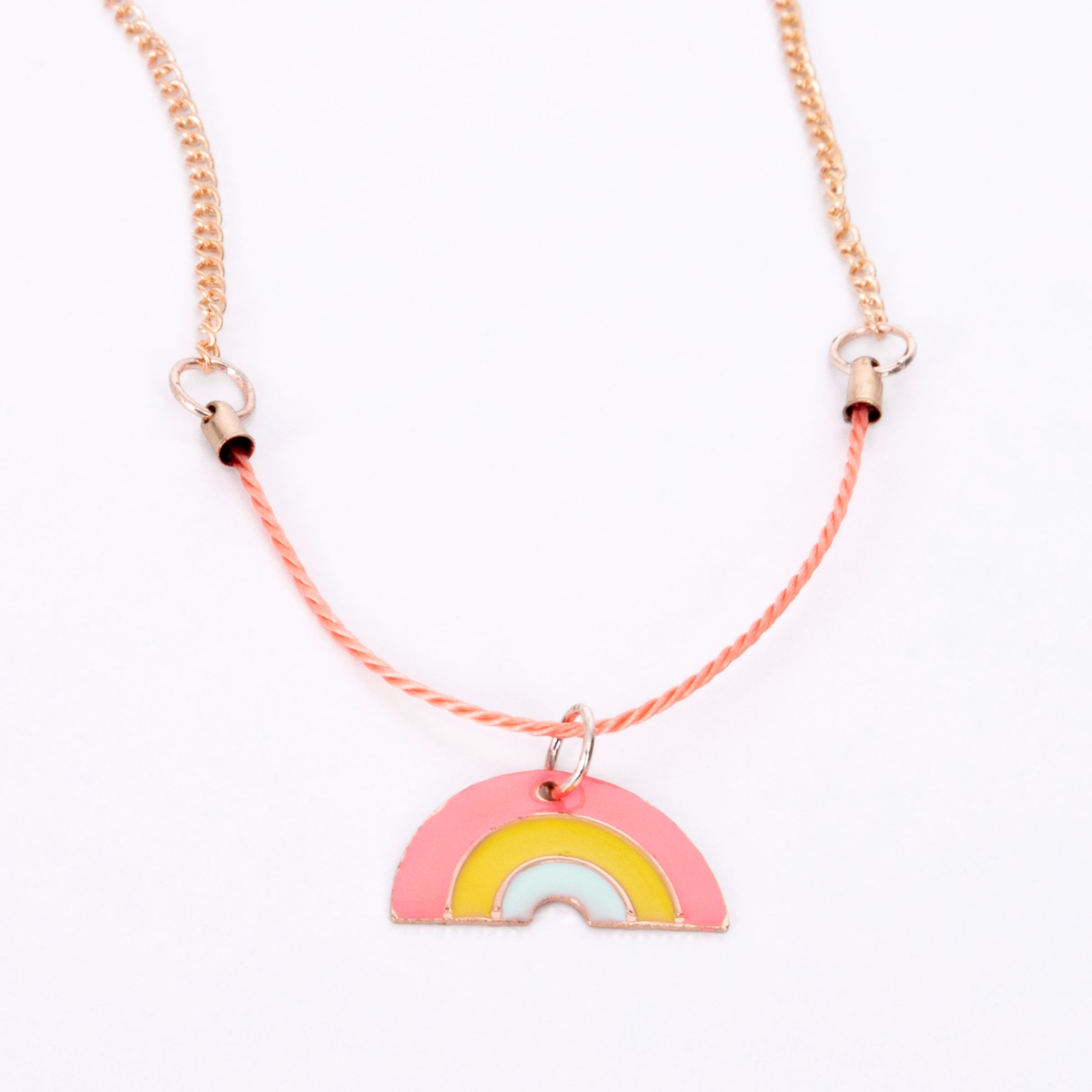 Rainbow Carnival Links Necklace | carrieelspeth.co.uk