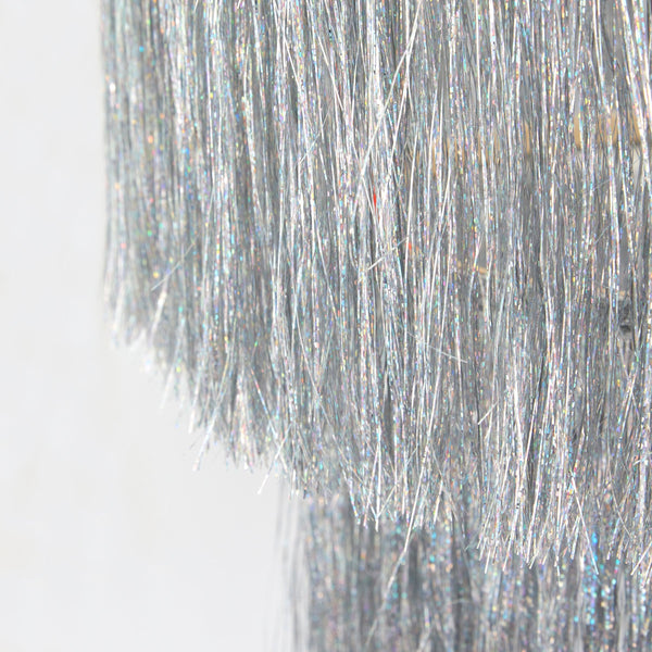 Silver Tinsel Chandelier Image3