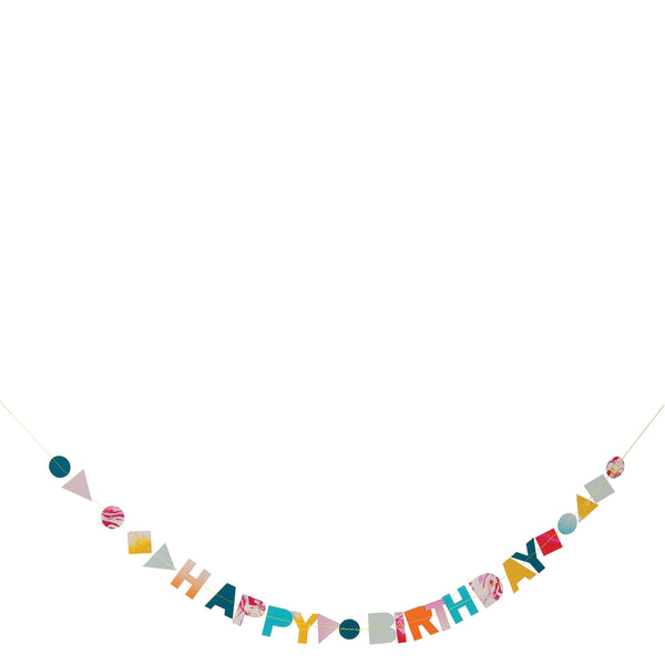 Marble Birthday Garland Card Image3