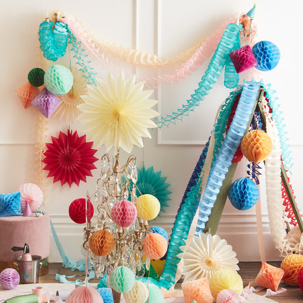 4 Bright Honeycomb Garlands Image2