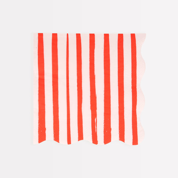 Our scalloped napkins, with bright stripes, are really stylish paper napkins. Image5