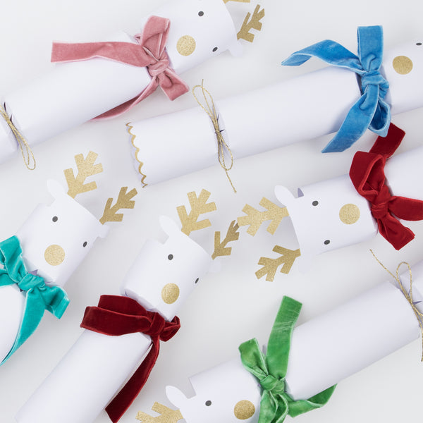 Our party crackers, with a reindeer design, will look beautiful as Christmas table decorations. Image5