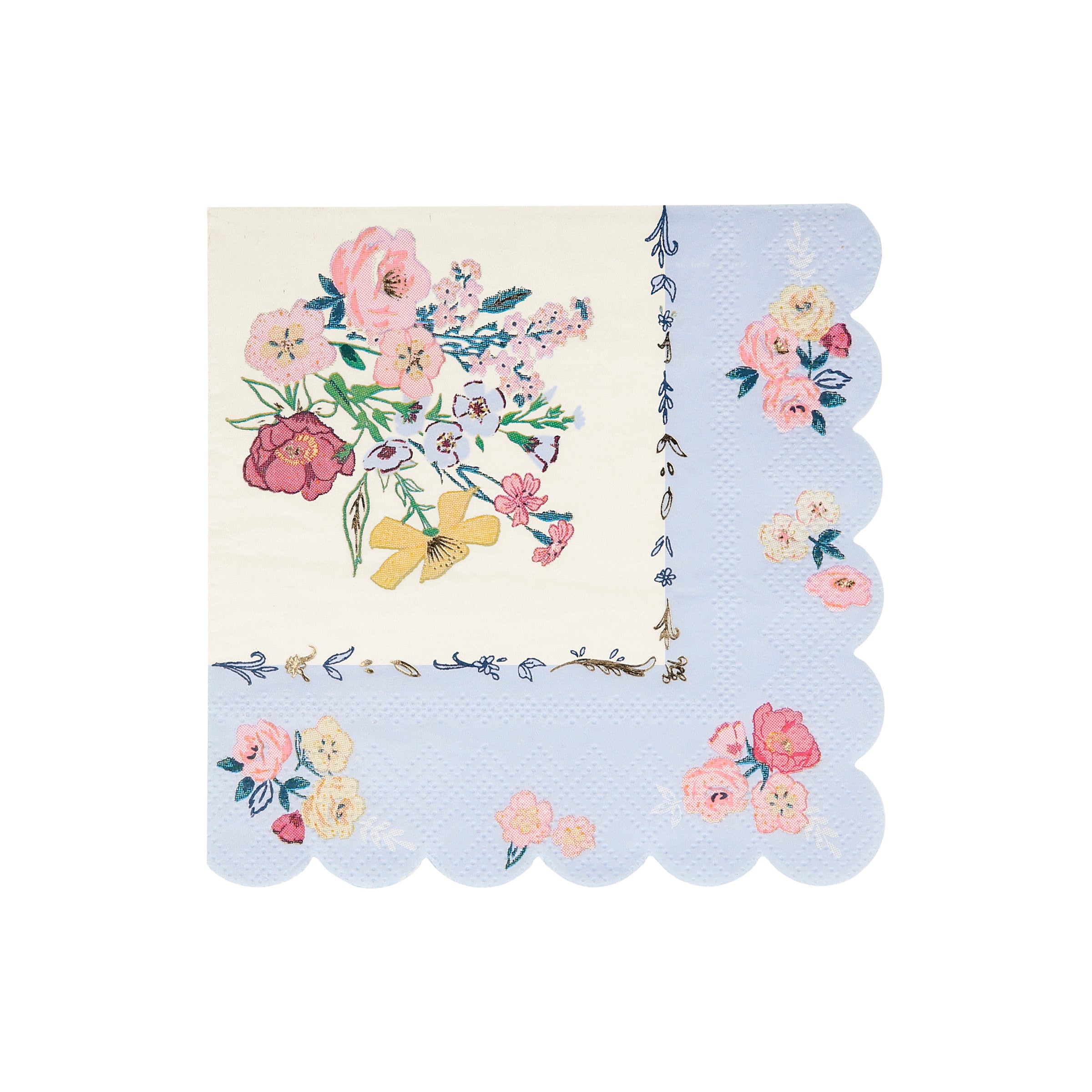 Our party napkins, with beautiful flowers, are ideal for a garden party or picnic.