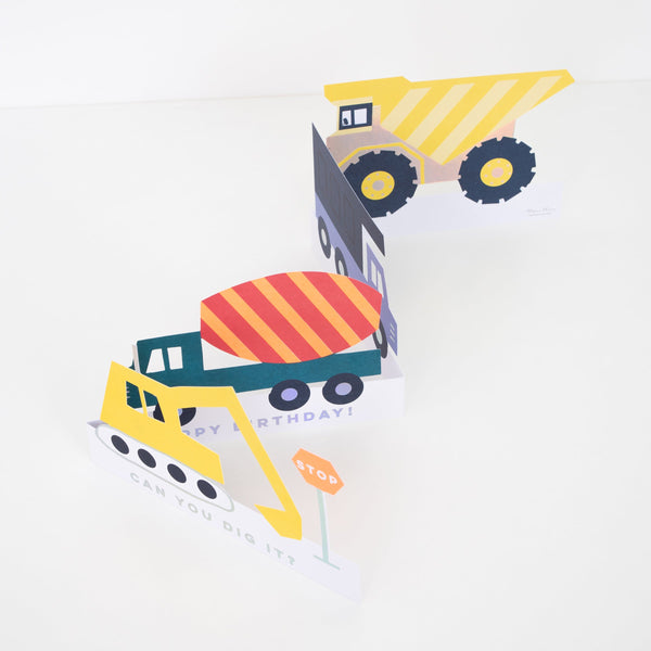 Construction Vehicles Birthday Card Image4