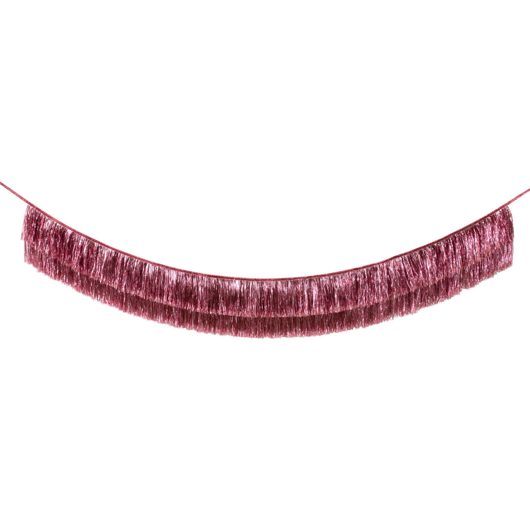 Our long tinsel garland is perfect to add a touch of shimmering pink to any party.