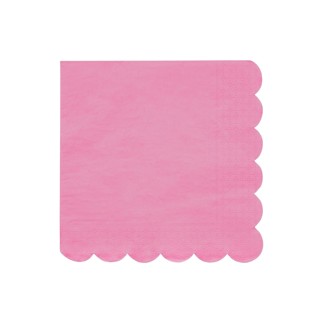 Large Bubblegum Pink Paper Napkins