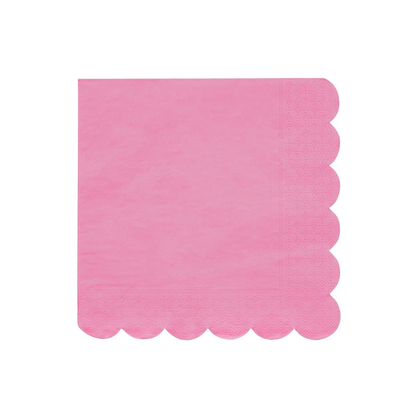 Large Bubblegum Pink Paper Napkins