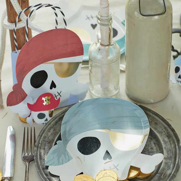 Our paper party bags, with pirate skulls, are perfect for a pirate theme party. Image2
