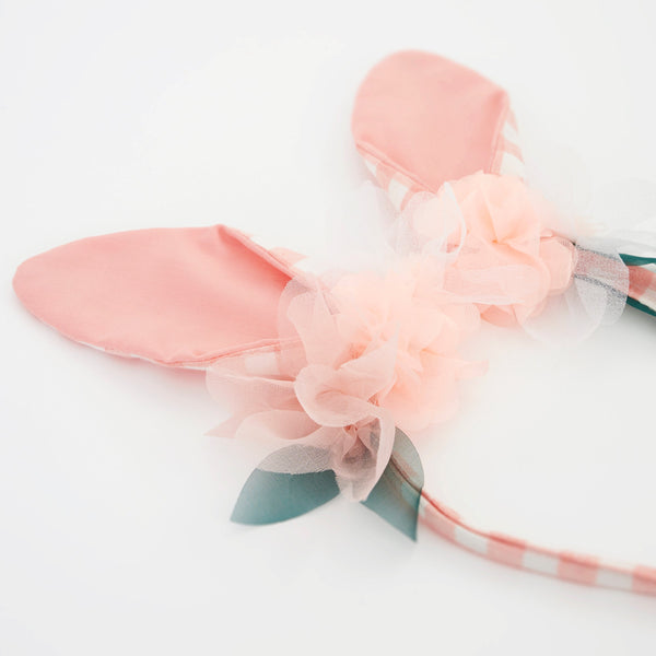 Embellished Gingham Bunny Headband Image4